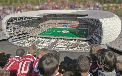 LEGOLAND germany allianz arena with fans
