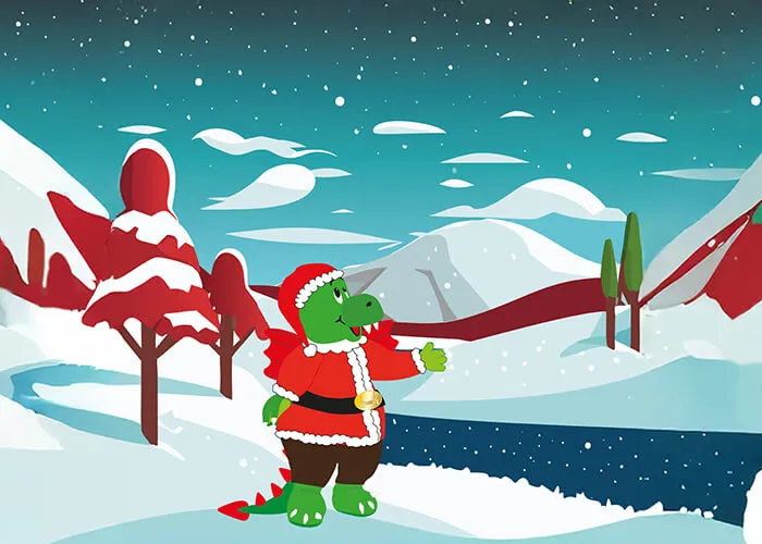 Comic Olli im WinterWonder LEGOLAND