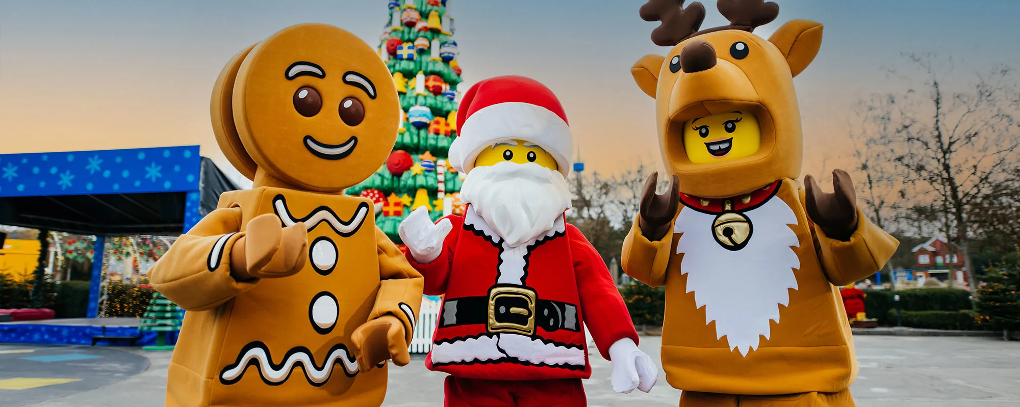 WinterWonder LEGOLAND Weihnachtsmann, Lebkuchenmann und Rentier
