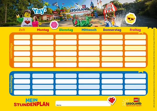 LEGOLAND Stundenplan 2025