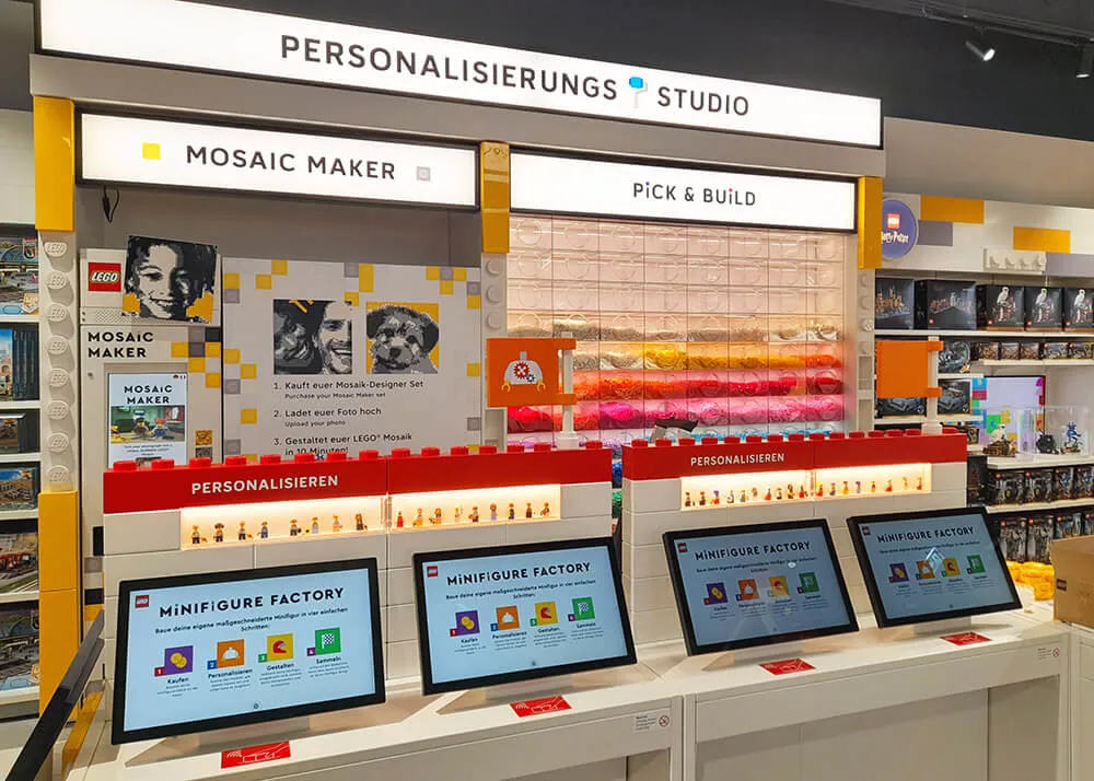 LEGOLAND Německo LEGO Shop Personalizace