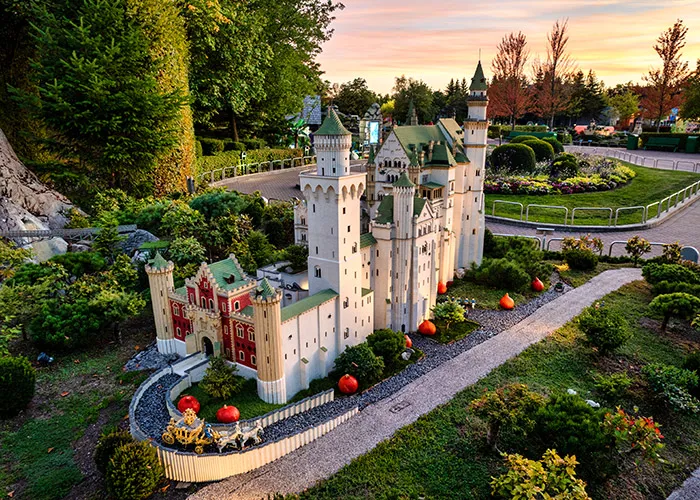 Neuschwanstein Castle on Halloween at LEGOLAND
