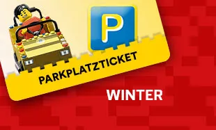 LEGOLAND Parkplatz Winter